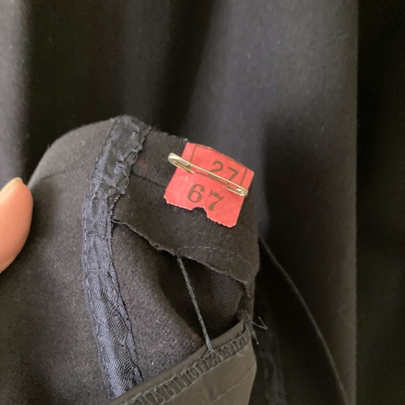 Size 12 Pendleton Navy Blue Wool flannel skirt - Picture 4 of 9